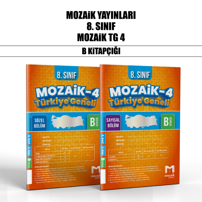 MOZAİK 08.SINIF TÜRKİYE GENELİ SAY/SÖZ 4-B -25-26